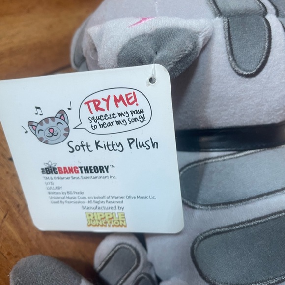 Big Bang Theory Soft Kitty Stuffed Animal Plush Toy with Tag Not Working - Picture 9 of 9